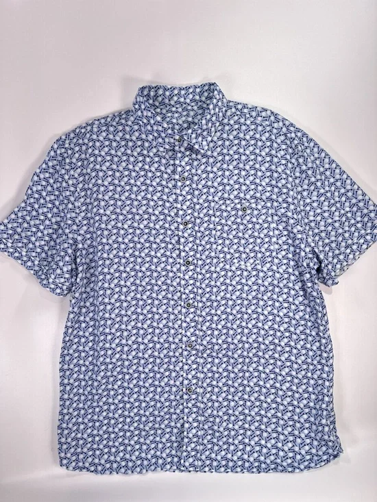 Age Of Wisdom Men’s Golf Print Short Sleeve Button Up Modal Shirt
large - Picture 2 of 11